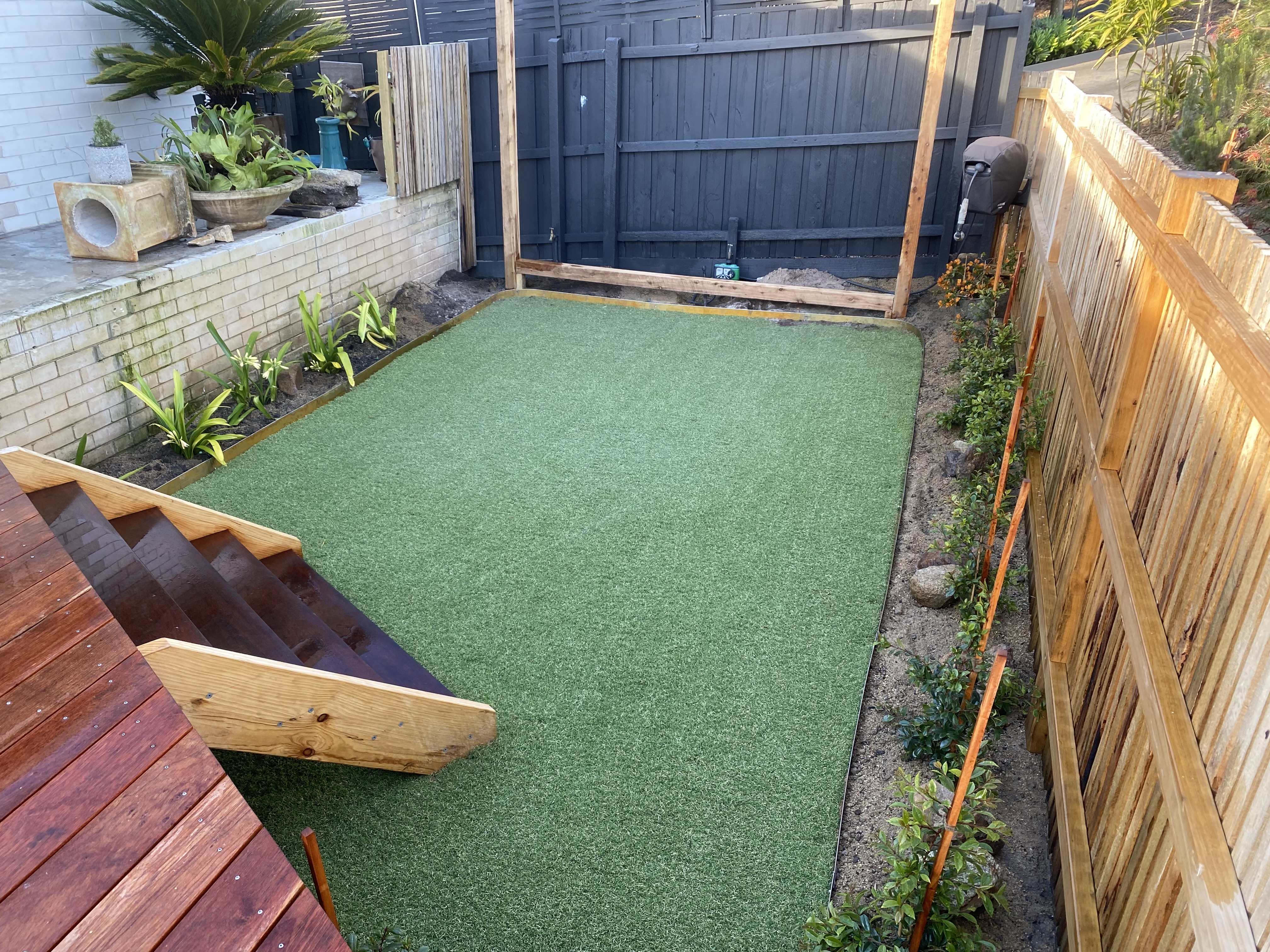 Front yard McCrea – synthetic turf job by Jays Synthetic Turf